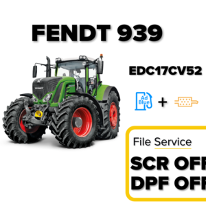 File Service Fendt 939 – AdBlue SCR & DPF OFF